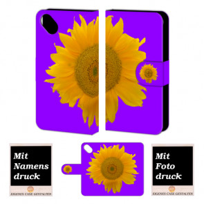 Wiko Sunset 2 Sonnenblumen Handy Tasche Hülle Foto Bild Druck