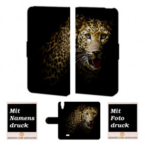 Wiko Rainbow jam 4G Tiger Handy Tasche Hülle Foto Bild Druck