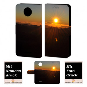 Motorola Moto C Sonnenaufgang Handy Tasche Hülle Foto Bild Druck