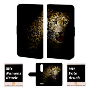 Moto Droid Turbo 2 Leopard Handy Tasche Hülle Foto Bild Druck