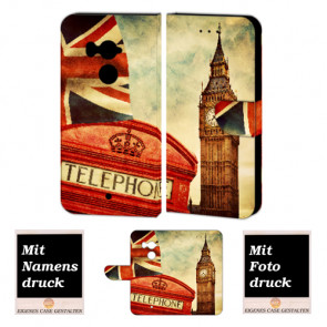 HTC U11 Plus Handy Hülle Tasche mit Big Ben-London Fotodruck