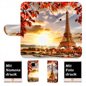 Handy Tasche mit Eiffelturm Fotodruck für Huawei Mate 20 Pro 