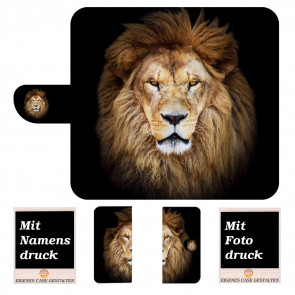 Huawei Mate 20 Pro Schutzhülle Handy Tasche mit Bilddruck Löwe 