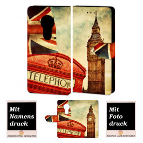 Motorola Maoto E5 Handyhülle Tasche mit Big Ben-London + Fotodruck Etui