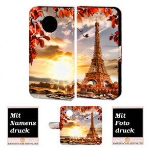 Motorola Maoto G6 Plus Personalisierte Handy Hülle mit Eiffelturm + Foto Druck
