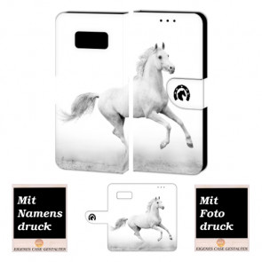 Personalisierte Handyhülle für Samsung Galaxy S8 mit Pferd Fotodruck