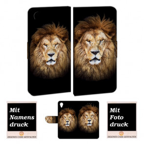 Schutzhülle Handy Hülle mit Löwe Bilddruck für Sony Xperia XA1 Etui