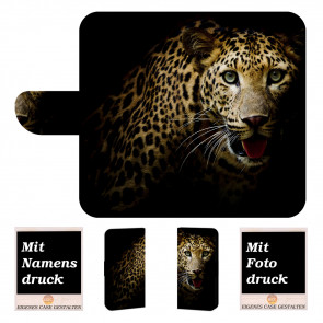 Schutzhülle Handy Hülle mit Leopard Bild Druck für Wiko Lenny 3 Max