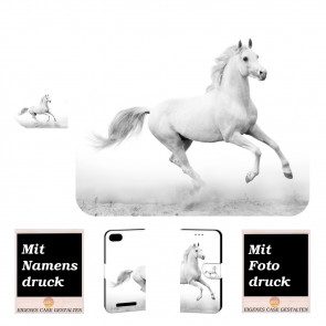 Schutzhülle Handy Hülle mit Pferd Bild Text Druck für Wiko Lenny 3 Max