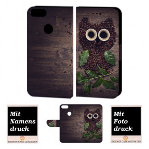 One Plus 5 Personalisierte Handy Hülle mit Kaffee Eule + Bild + Text + Druck