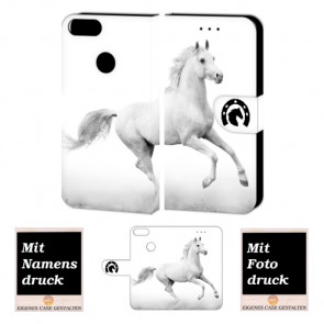 One Plus 5 Personalisierte Handy Hülle Tasche mit Pferd + Bild + Text + Druck