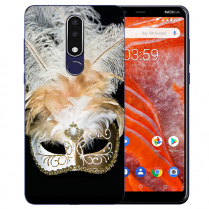 Silikon Schutzhülle TPU für Nokia 3.1 Plus mit Bild druck Venedig Maske