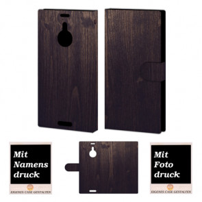 Nokia Lumia 1520 Personalisierte Handyhülle mit Holz Optik + Bilddruck 