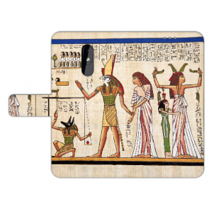 Schutzhülle Nokia 3.2 Handy Hülle Tasche mit Fotodruck Götter Ägyptens Etui