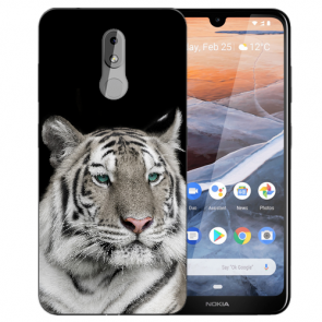 Silikon Schutzhülle TPU Case mit Tiger Bild Namen druck für Nokia 3.2