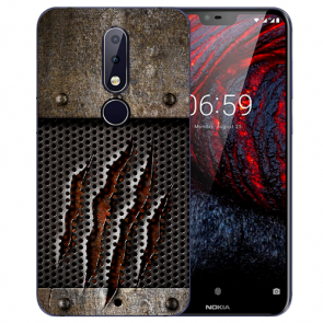 Silikon TPU Handy Hülle mit Bilddruck Monster-Kralle für Nokia 6 Etui