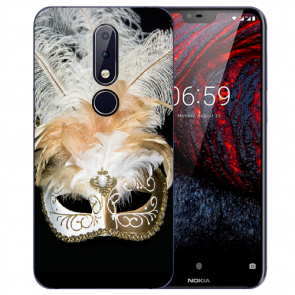 Silikon TPU Handy Hülle mit Bilddruck Venedig Maske für Nokia 6