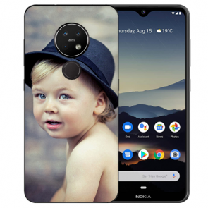 Nokia 7.2 Silikon Schutzhülle TPU Case mit Foto Bild Namen druck