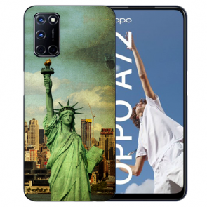 Oppo A52 / A72 / A92 Schutzhülle TPU Case mit Fotodruck Freiheitsstatue