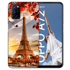 Oppo A52 / A72 / A92 Schutzhülle TPU Case mit Fotodruck Eiffelturm