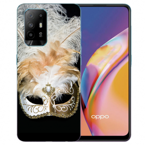 Oppo A94 (5G) Schutzhülle Silikon TPU mit Fotodruck Venedig Maske