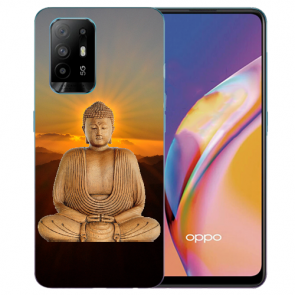 Silikon TPU Case Hülle mit Fotodruck Frieden buddha für Oppo A94 (5G)
