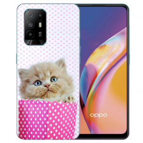 TPU Schutzhülle für Oppo A94 (5G) mit Fotodruck Kätzchen Baby