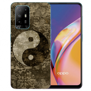 Silikon TPU Case Hülle mit Fotodruck Yin Yang für Oppo A94 (5G)