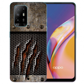 Oppo A94 (5G) Schutzhülle Silikon TPU mit Fotodruck Monster-Kralle