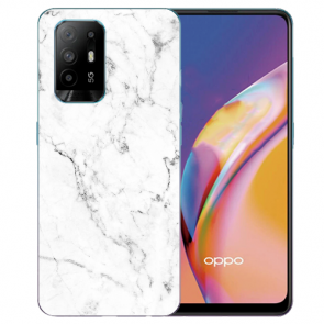 Oppo A94 (5G) TPU Schutzhülle Case mit Fotodruck Marmoroptik