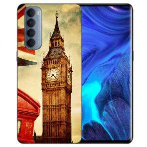 Oppo Reno 4 Pro (4G) Silikon Schale TPU Handyhülle mit Fotodruck Big Ben London