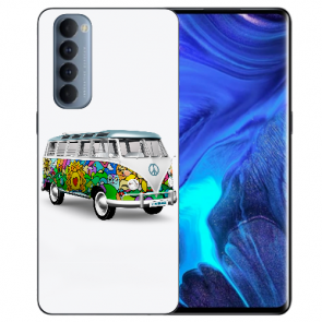 TPU Handyhülle selbst gestalten für Oppo Reno 4 Pro (4G) mit Fotodruck Hippie Bus