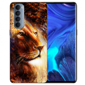 Oppo Reno 4 Pro (4G) Gestalte deine Handyhülle mit Fotodruck LöwenKopf Porträt TPU Case