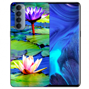 Individuell mit Ihrem Bilddruck Lotosblumen TPU Handyhülle für Oppo Reno 4 Pro (4G) 