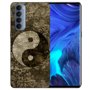 Gestalten deine Handyhülle für Oppo Reno 4 Pro (4G) mit Fotodruck Yin Yang TPU Schale 