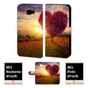 Samsung Galaxy C5 Individuelle Handy Tasche mit Herzbaum Fotodruck