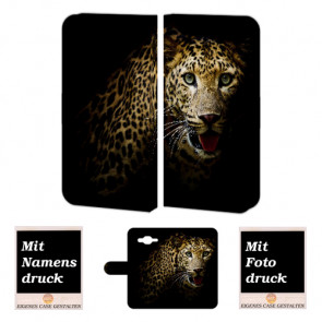 Samsung Galaxy J5 Personalisierte Handy Hülle mit Leopard Bild Druck