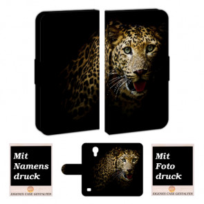 Samsung Galaxy S4 Personalisierte Handyhülle mit Leopard + Fotodruck