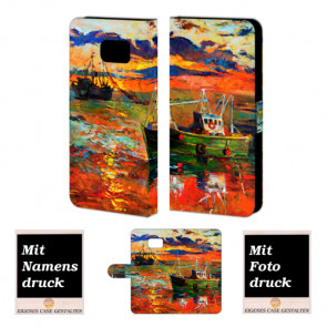 Handyhülle Tasche für Samsung Galaxy S6 Edge + mit Gemälde Bilddruck