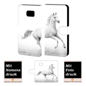 Schutzhülle Handyhülle mit Pferd Bilddruck für Samsung Galaxy S6 Edge +