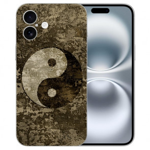 TPU Personalisierte Handy Hülle Cover für iPhone16 Plus Yin Yang Bilddruck Back