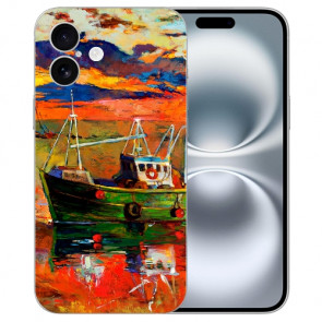 Handy Hülle Silikon Schutzhülle Cover Case Gemälde Fotodruck für iPhone16 Plus