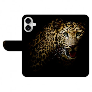 Personalisierte Schutzhülle Fotodruck Leopard für iPhone 16 Plus Backcover