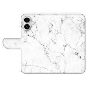 Personalisierte Handytasche Marmoroptik Bilddruck für iPhone 16 Back Case