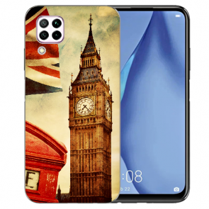 Huawei P40 Lite Silikon TPU Schutzhülle mit Big Ben London Bilddruck 