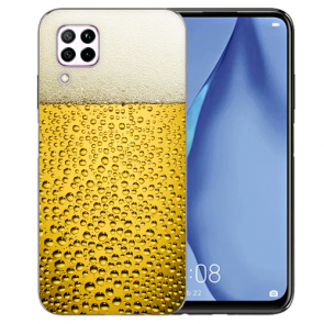 Silikon TPU Schutzhülle mit Bier Bilddruck für Huawei P40 Lite 