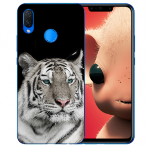 Huawei P Smart Plus Silikon TPU Schutzhülle mit Tiger Namen Bilddruck