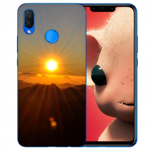 Silikon TPU Hülle für Huawei Nova 3i mit Bilddruck Sonnenaufgang Etui