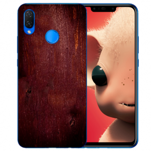 Huawei Nova 3i Silikon TPU Hülle mit Bilddruck Eichenholz -Optik