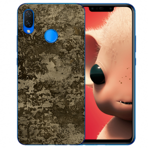 Silikon TPU Handy Hülle für Huawei Nova 3i mit Bilddruck Braune Muster